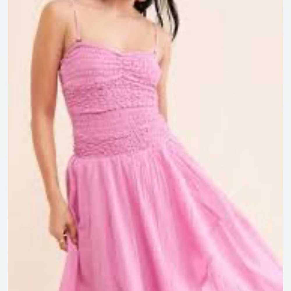 Free People Sparkling Moment Cotton Midi Dress
